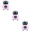 Mini-RC-Roboter 3-tlg. mit -, Tanz-, Singefunktion, LED, pink 9