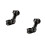 2Pcs Aluminum Alloy Adjustable Angle Black Bike Handlebar Stem Riser 6