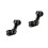 2Pcs Aluminum Alloy Adjustable Angle Black Bike Handlebar Stem Riser 7