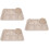 3Sets Straw Section Plates Beige Unbreakable Kids Dinner Set 5