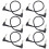 12Pièces Câbles Patch Guitare Électrique Noir PVC Stable 2