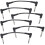 12Pièces Câbles Patch Guitare Électrique Noir PVC Stable 3