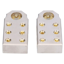 Automotive Battery Terminal Connector for Reliable Connections, Battery Distribution Block with Zinc Alloy and Pure Copper Components, Tapered Post