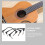 12Pièces Câbles Patch Guitare Électrique Noir PVC Stable 9