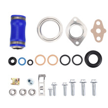 Packningsanslutningssats4Dieselmotorer, kompatibilitetsfokuserad reparationssats för insugningsrör med blå slang4Ford6.0L Powerstroke03-10