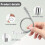 16Pcs USB Keyboard Light Silver Plastic Adjustable Night Lamp 7