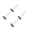4Pcs Black Stainless Steel Check Forks Receipt Holders for Restaurant 8