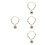 4St ABS Huisdier Ketting Wit Petal Collar Medium 4