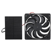 Ventilator de ventilație solară de evacuare, ventilator fără perii cu panou din silicon monocristalin pentru seră, baie, casă pentru animale de