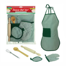 Food Grade Materials Kids Apron with Adjustable Neck Strap, Machine Washable Durable Quality Great Gift for Kids Kids Cooking Set with Real Kitchen