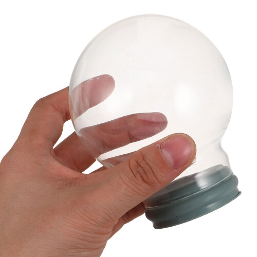 2Pcs Mini Clear Snow Globe Craft Kits for Creative Water Globe Making 2