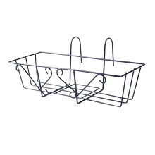 Acrylic Heart Beads Hanging Plant Stand Railing Planter Basket Iron Flower Pot Holder PP Drainage Design Valentine'S Day Decorations For Indoor