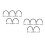 10Pcs Right Angle Elbow Patch Cable for Guitar Black Low Capacitance 6