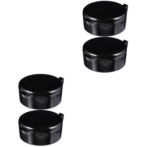 4Pcs Durable Black Calligraphy Ink Dish Compact Ink Plate for Writing 2