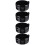 4Pcs Durable Black Calligraphy Ink Dish Compact Ink Plate for Writing 5