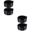 4Pcs Durable Black Calligraphy Ink Dish Compact Ink Plate for Writing 6