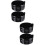 4Pcs Durable Black Calligraphy Ink Dish Compact Ink Plate for Writing 7