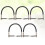 10Pcs Right Angle Elbow Patch Cable for Guitar Black Low Capacitance 10
