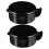 4Pcs Durable Black Calligraphy Ink Dish Compact Ink Plate for Writing 9