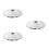 3Pcs Silver Plastic Candy Machine Top Lid Universal Replacement Cover 4