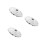 3Pcs Silver Plastic Candy Machine Top Lid Universal Replacement Cover 5