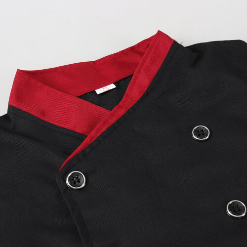 Veste Chef Noir Courtes Confortable Et Durable 2