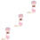 3Pièces Kit Pinceaux Blush Rose Usage Professionnel Et 6