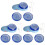 3Sets Home Use Beads Spinner Bowl Electric Beading Machine Sky-Blue 2