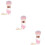 3Pièces Kit Pinceaux Blush Rose Usage Professionnel Et 10