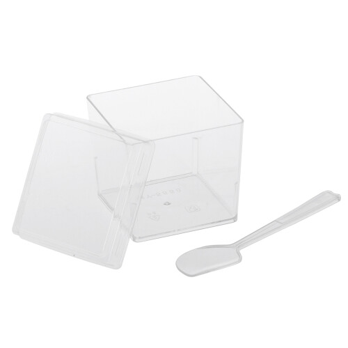 50Sets Small Dessert Bowls Lids for Event Catering 2
