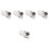 5Pièces Loupe Micro 45X ABS Clip Portable Colorée 5
