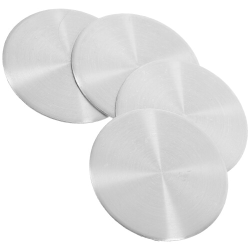 8Pièces Capuchons Roue Aluminium Argent 45Mm Universels 1