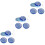 3Sets Home Use Beads Spinner Bowl Electric Beading Machine Sky-Blue 5
