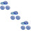 3Sets Home Use Beads Spinner Bowl Electric Beading Machine Sky-Blue 9