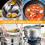 2Pcs Tempered Glass Pot Lid with Black Handle and Steel Edge 8