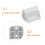1Ensemble Pièces Remplacement Portail Bébé Rétractable Silicone 8