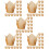 250Pièces Papiers Pour Cupcakes Assortis Usage Sûr 8