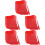 60Ensembles Bols Baseball Rouge , Pour Maison 7