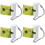 4Sets Wit ABS Huisdier Poepzak Houder Compact En Draagbaar 6