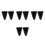 8St Universele Zwarte Silicone fork Steun Voor Gebruik 7