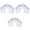 3St Zachte Blauwe Herstelkraag Kat Ademend Polyester Halsband 5