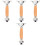 4Pièces Poignées Remplaçables Bois Multi Usage Protector Métal 4