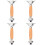 4Pièces Poignées Remplaçables Bois Multi Usage Protector Métal 6