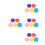 200Pcs Bright Assorted Paper Plates Cake Dessert Wedding Party Use 3