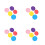 200Pcs Bright Assorted Paper Plates Cake Dessert Wedding Party Use 6