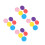 200Pcs Bright Assorted Paper Plates Cake Dessert Wedding Party Use 7