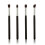 12Stk Schminkpinsel Set Schwarz Silber Weich Reisefreundlich 2