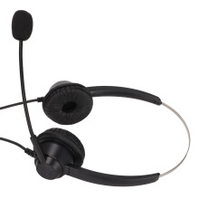 Telefon-Headset H360D-3.5-MV Schwarz Binaural