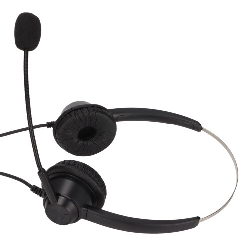 Telefon-Headset H360D-3.5-MV Schwarz Binaural
