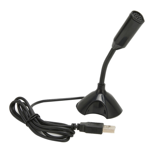 Adjustable Premium Abs Multi-Purpose Computer Mic, Portable Usb Microphone For Video Conferencing, Clear Communication With Background Noise Filter, 1